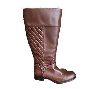 Liz Claiborne LC Brown Trina Wide Cafe Tall Boots Women's Size 10M